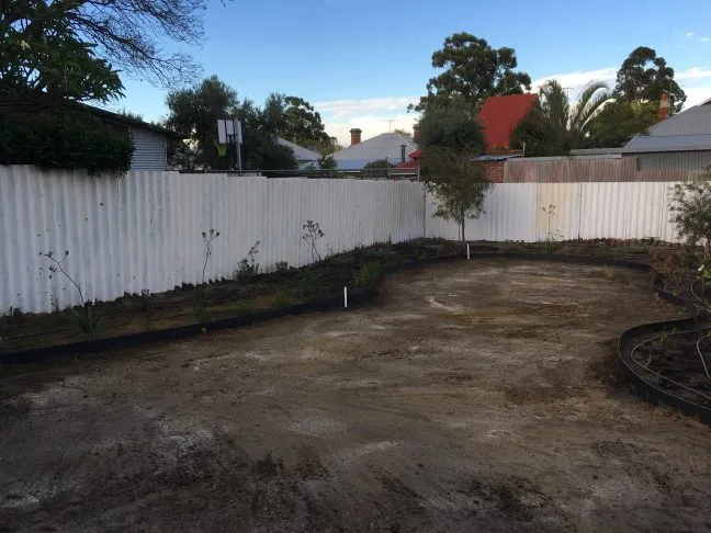 Backyard Renovations in Progress Backyard renovations in progress