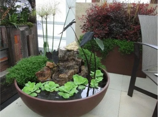 Creative Centrepieces planting a large bowl with low maintenance