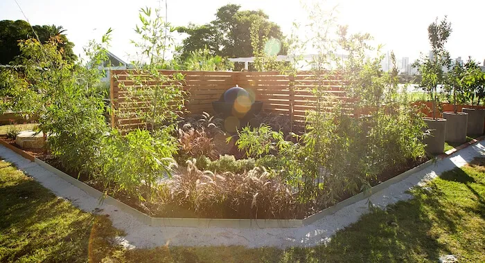 Finished four-in-one show garden display by Perth Landscaping Experts at the Perth Garden Show.