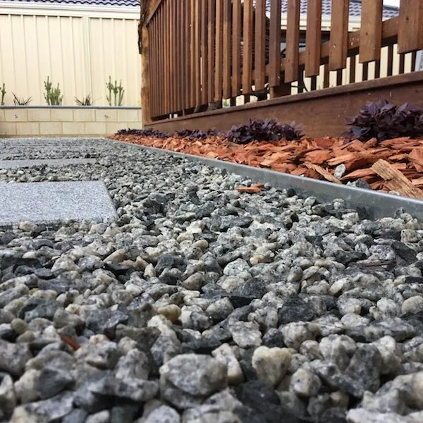 Decorative landscape gravel selection for Perth gardens