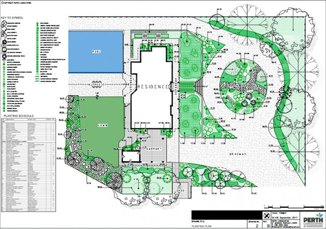 Find master plan for landscaping designs in Perth