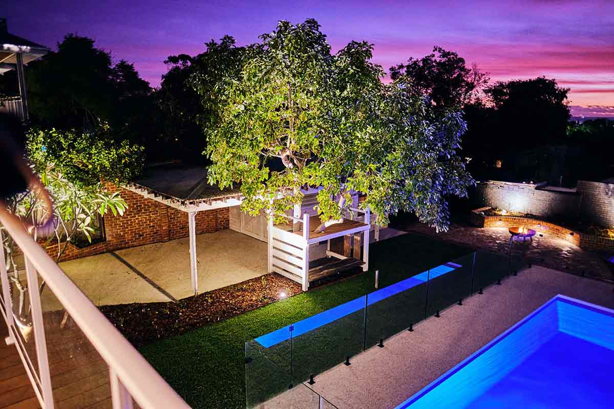 Beaconsfield –Complete Backyard Landscape Makeover night View